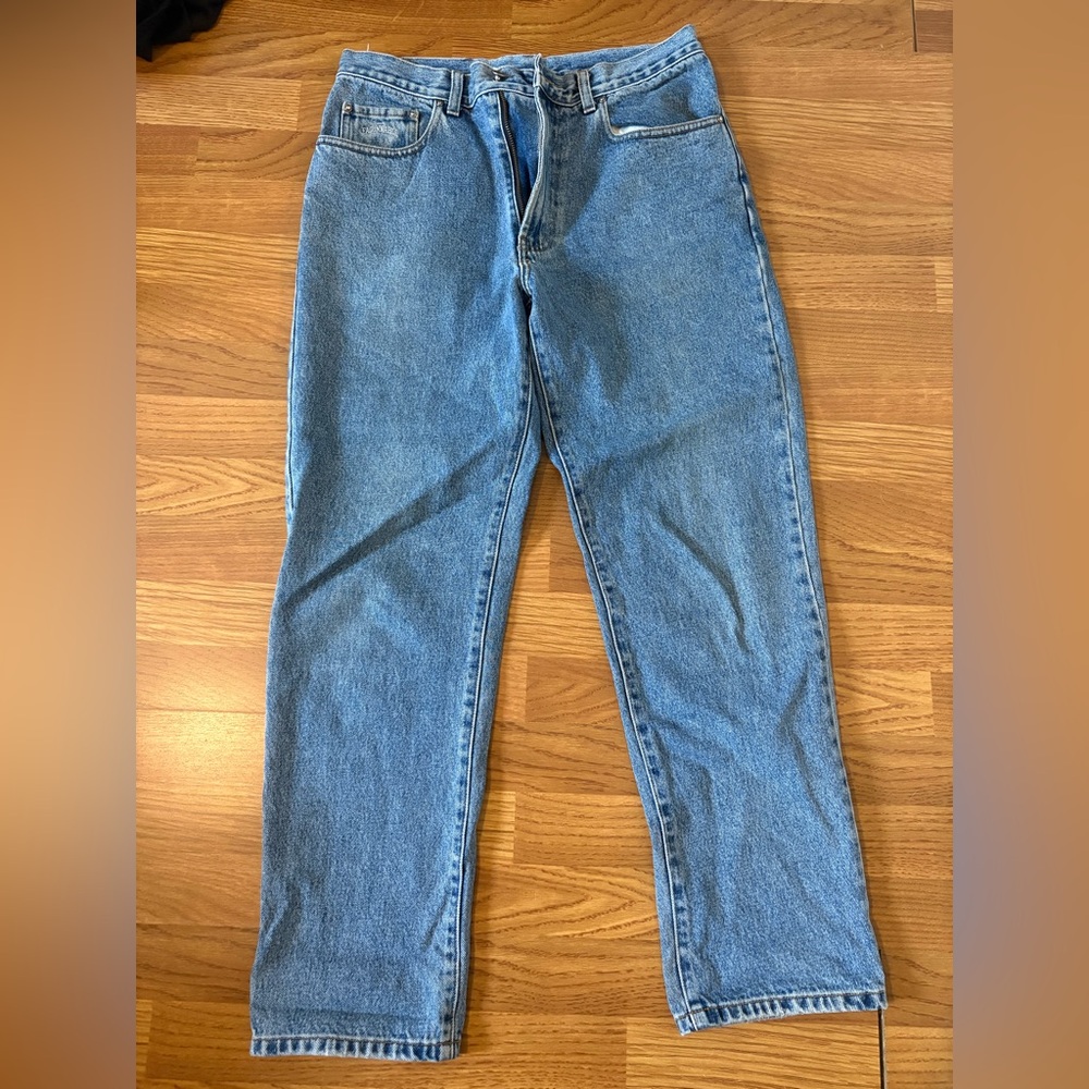 Classic Straight Leg Men's Jeans in Light Blue